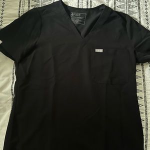 Figs black Catarina scrub top medium